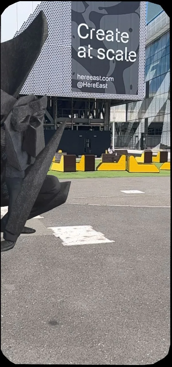 AR experience in The Yard