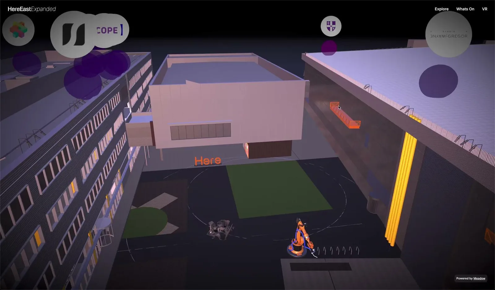 Here East Expanded web digital twin overview